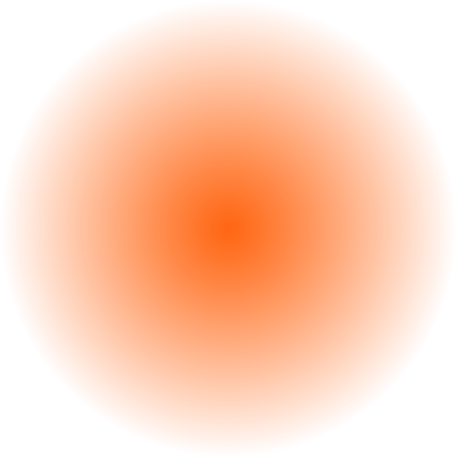Orange transparent round gradient